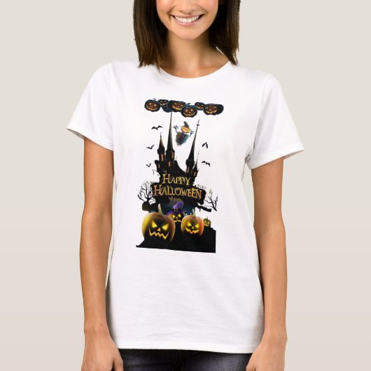 Dames Basic T-Shirt Deze basale t-shirt heeft  (Voorkant)