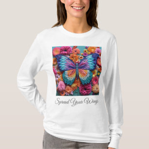 Dames Basic T-shirt met lange mouwen