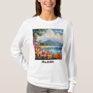 Dames Basic T-shirt met Lange Mouwen