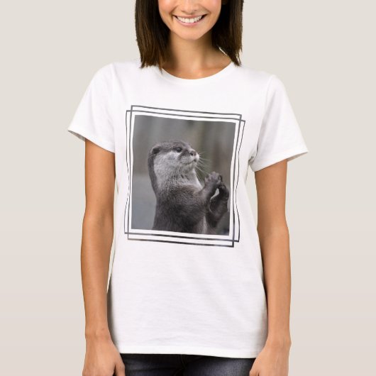 Dames Basic T-Shirt Sjabloon - Gepersonaliseerd (Voorkant)
