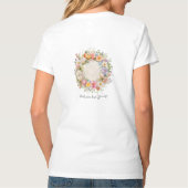 Dames Basic V-hals T-shirt (Achterkant)
