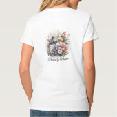 Dames Basic V-hals T-shirt (Achterkant)