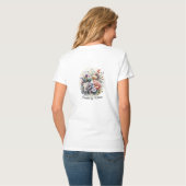 Dames Basic V-hals T-shirt (Achterkant volledig)