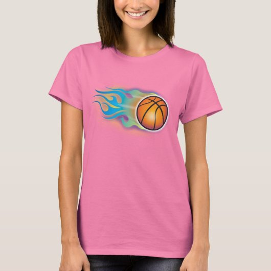Dames Basketball T Shirt (Voorkant)