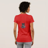 Dames Bella Canvas Rood T-shirt (Achterkant volledig)