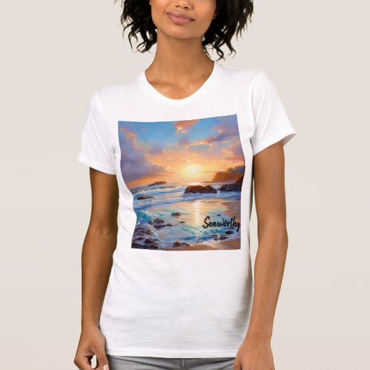 Dames Bella+Canvas T-shirt met slanke pasvorm (Voorkant)