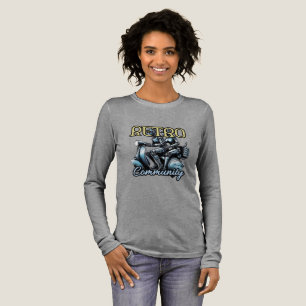 Dames Bella+Canvas Tri-blend lange mouw shirt, Shirt