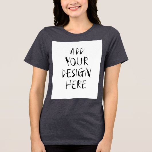 Dames Bella+Canvas Tri-blend T-shirt (Voorkant)