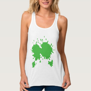 Dames Bella+canvas wijdvallende racerback tanktop