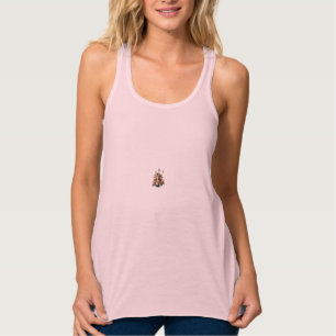 Dames Bella+canvas wijdvallende racerback tanktop
