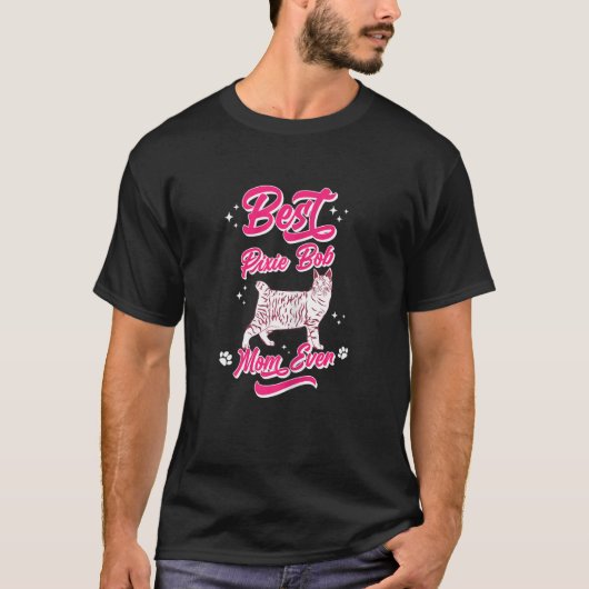 Dames Beste Pixie Bob Kat Moeder Ooit T-shirt (Voorkant)