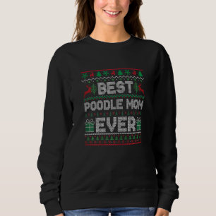Dames Beste Poodle Moeder Ooit Kerst Pyjama Match Trui