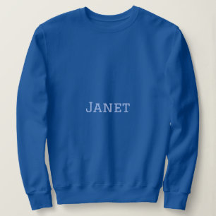 Dames Blauw Basic Sweatshirt