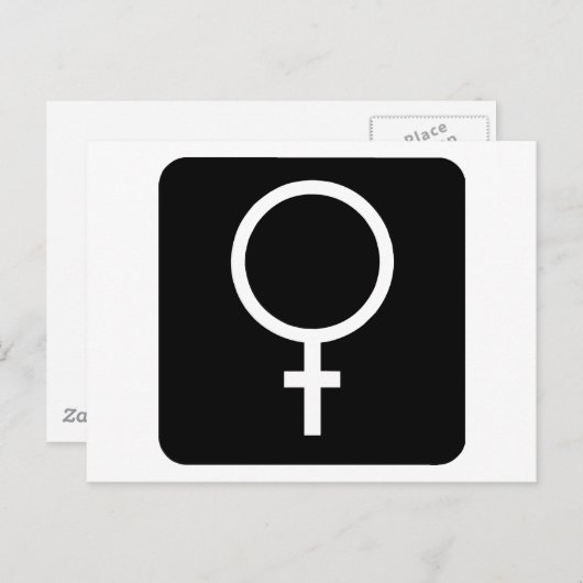 Dames Briefkaart (Voorkant / Achterkant)