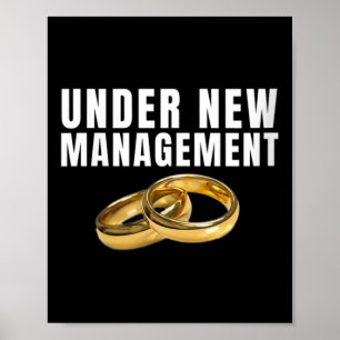 Dames Bruid Bruidegom Trouwringen Onder Nieuwe Lei Poster