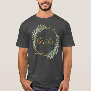 Dames Bruid Hen Party Eucalyptus Krans Bruid  T-shirt
