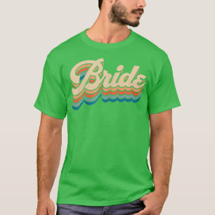 Dames Bruid Trouwen Bruids Bruidsmeisjes Feest Ret T-shirt