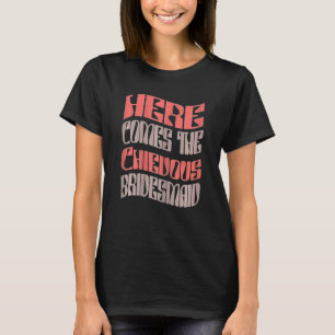 Dames Bruidsmeisje Stout Retro Bijpassend Bachelo T-shirt