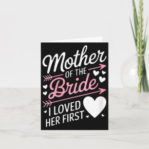 Dames bruiloftsborrel moeder van de bruid leuk kaart