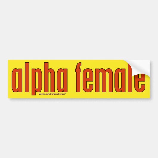 Dames Bumpersticker (Voorkant)