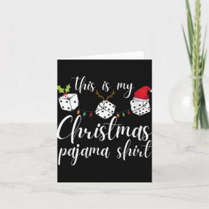 Dames Bunco Kerst Pyjama Dobbelspel Nacht Kaart
