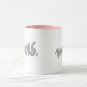 Dames Cadeaus voor Moederdag Grijs Wit Roze Mok (Midden)