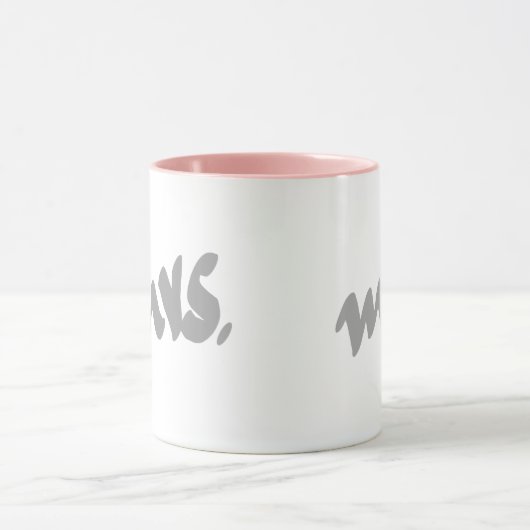 Dames Cadeaus voor Moederdag Grijs Wit Roze Mok (Midden)