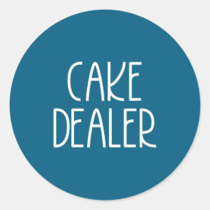 Dames Cake Er - Grappige Foodie Feest Bakker Citaa Ronde Sticker