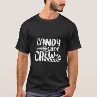 Dames Candy Cane Crew Kerstmis Xmas Liefde Candy B T-shirt