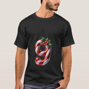 Dames Candy Cane G met Hulstbessen Delight V-hals T-shirt