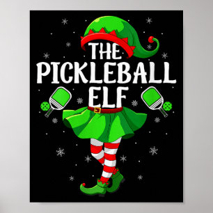 Dames Ckleball Elf Kerst Meisjes Vrouwen Elf Squad Poster