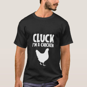 Dames Cluck Ik Ben Een Kip Grappige Luie Halloween T-shirt