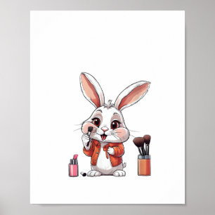 Dames Cool Beautician Esthetician Schoonheid Make- Poster