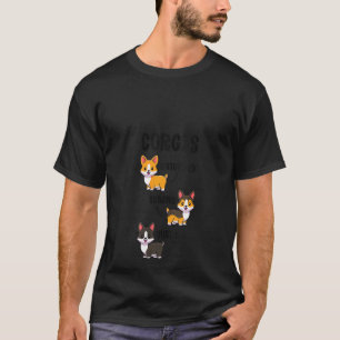 Dames Corgi Hond Onroosterd Geroosterd Verbrand T-shirt
