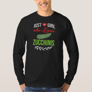 Dames Courgette Groente Brood Frites Noedel Lasag T-shirt