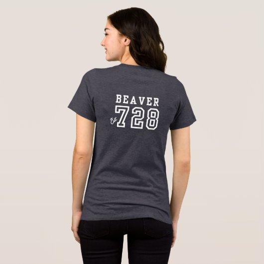 Dames CSP EXT # (gereserveerd voor Tara) Tri-Blend Shirt (Achterkant volledig)