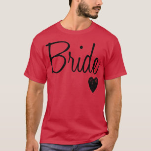 Dames Cute witte Bruid Bachelorette Feestje T-shirt