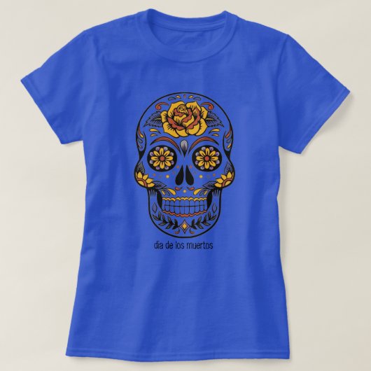 Dames dag van de dode T-shirt (Design voorkant)