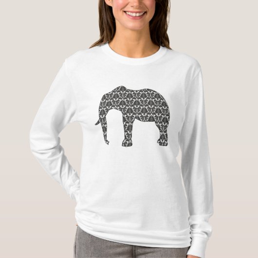 Dame's Damask Elephant Pattern Top (Voorkant)