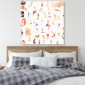 Dames dames, dames! canvas afdruk (Insitu (Slaapkamer))