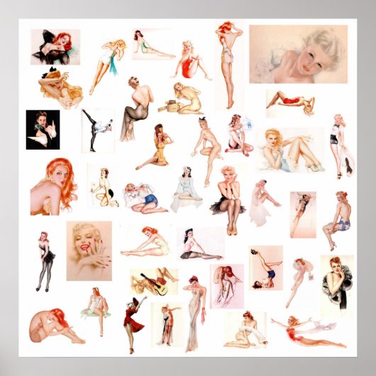 Dames dames, dames! canvas afdruk poster (Voorkant)