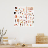 Dames dames, dames! canvas afdruk poster (Keuken)