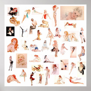 Dames dames, dames! Canvas afdrukken Poster