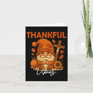 Dames Dankbare Sfeer Herfst Najaar Christelijk Dan Kaart