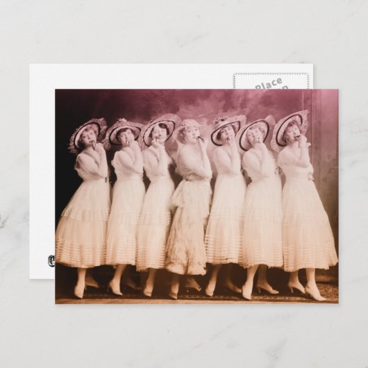 dames dansen briefkaart (Voorkant / Achterkant)
