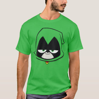 Dames DC Comicseenitans Go Raven Groot Gezicht VNe T-shirt