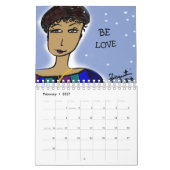 DAMES DE CALENDRIER DE COULEUR - AUCUNES LIMITES (Feb 2027)