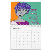 DAMES DE CALENDRIER DE COULEUR - AUCUNES LIMITES (Mar 2027)