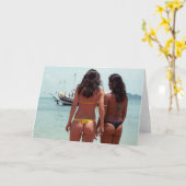 dames de carte de voeux de Rio (Fleur jaune)