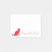 Dames de chat folles Post-it® avec logo de chaton  (Devant)